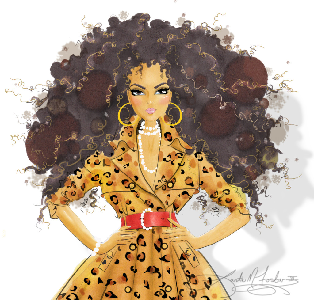 leopard,latina,trench coat,big curls,natural hair.